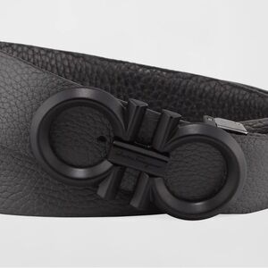 Salvatore Ferragamo Textured Black Belt Bag